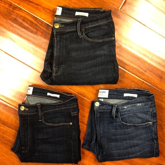 Frame High Risr Skinny Jeans Lot - Picture 14 of 15
